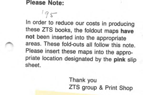 ZTS Maps, Albany Division, Vol. 4, February 1997