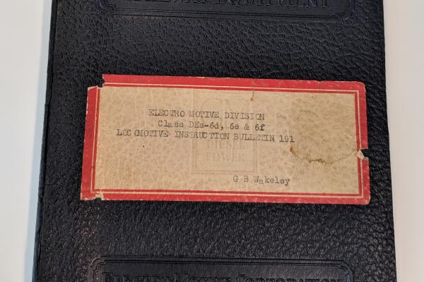 EMD SW1 Operators Manual. From NYC. For class DEs-6d, 6e & 6f