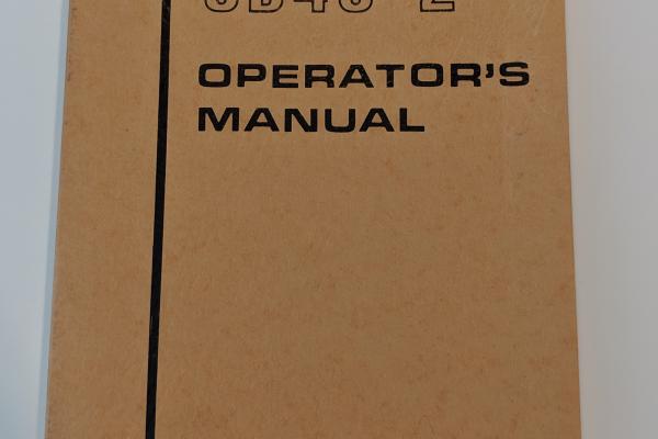 EMD SD40-2 Operators Manual, labeled CR 6483-6524 1979 Delivery Order No 786193 42 Locos