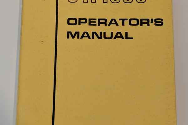 EMD SW1500 Operators Manual, labeled ES15m - 9590-9583 1973