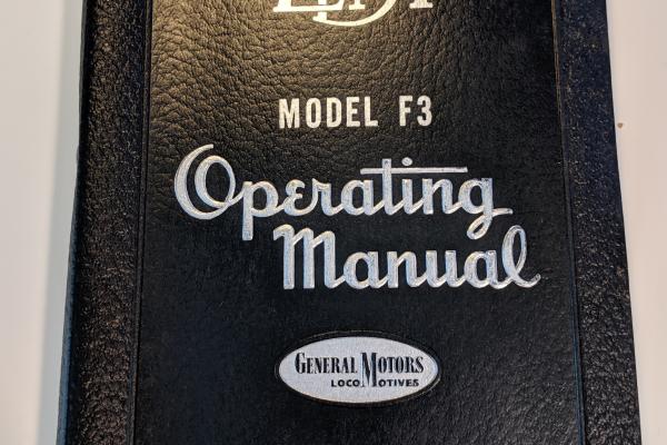 EMD F3 Operating Manual, labeled Erie Diesel Training Car #10
