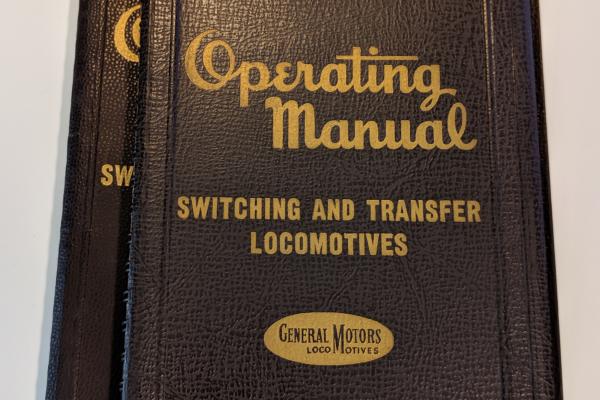 EMD SW8, SW9, TR5 and TR6 Operating Manual (x2)