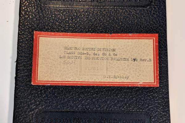 EMD SW1 Operators Manual. From NYC. For class DEs-5, 6a, 6b & 6c Locomotive instructuon bulletin 142 Rev. B