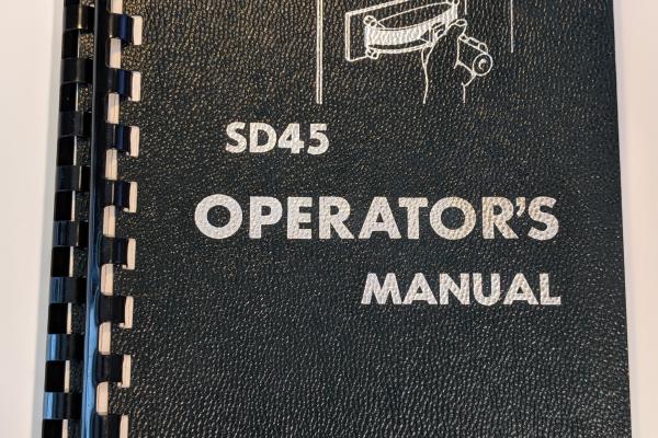 EMD SD45 Operators Manual, 4th Edition, February 1968 (x2)