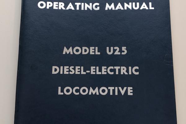 GE U25 Operator's Manual GEJ-3816B