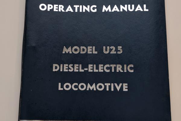 GE U25 Operator's Manual GEJ-3816C
