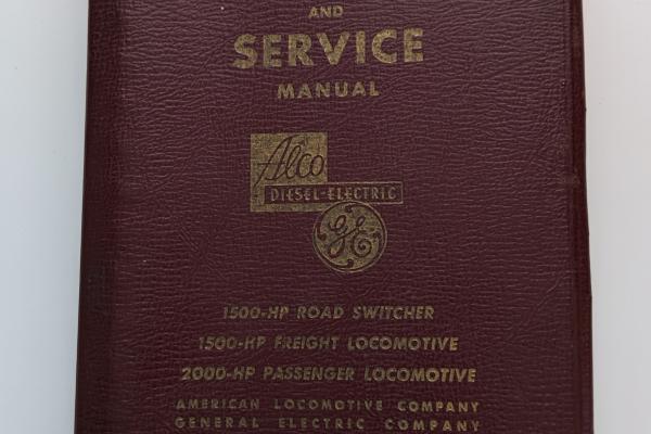 Alco / GE Operation and Service Manual for 1500 HP Road Switcher (RS2), 1500 HP Freight (FA2) and 2000 HP Passenger (PA) locomotives