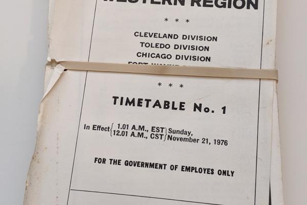 Conrail Western Region Employee Timetable, 1976-11-21, No. 1