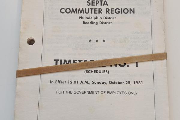 Conrail SEPTA Commuter Region Employee Timetable, 1981-10-25, No. 1