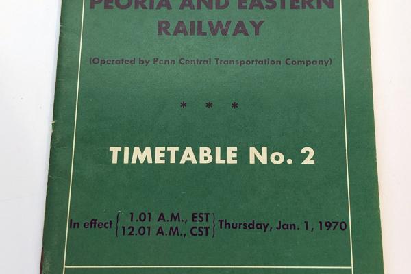 Peoria & Eastern Employee Timetable, 1970-01-01, No. 2