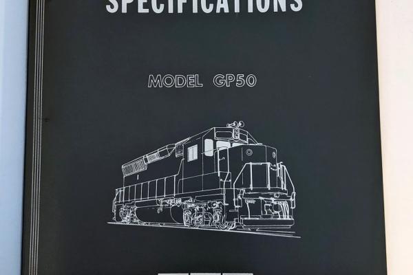 Locomotive Specifications Booklet: EMD GP50
