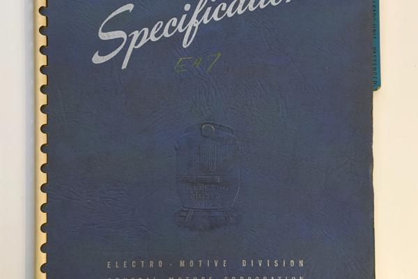 Locomotive Specifications Booklet: EMD E7A