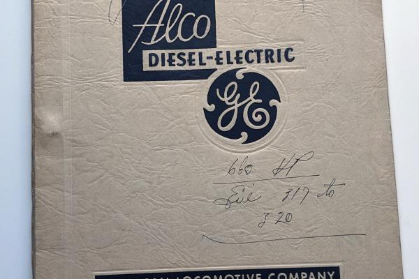 Locomotive Specifications Booklet: Alco 660hp Switcher E-1530, Marked Erie 315-320