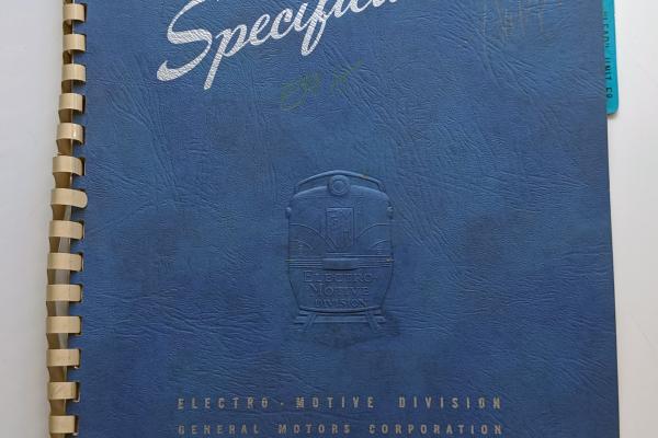 Locomotive Specifications Booklet: EMD E8A Marked 800-833