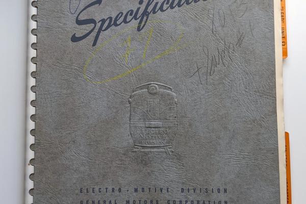 Locomotive Specifications Booklet: EMD F7A and F7B marked 807 and 8013