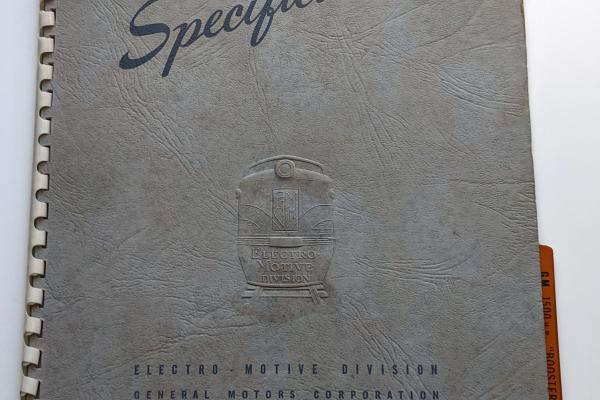 Locomotive Specifications Booklet: EMD F7B Marked 800-806 and 8003