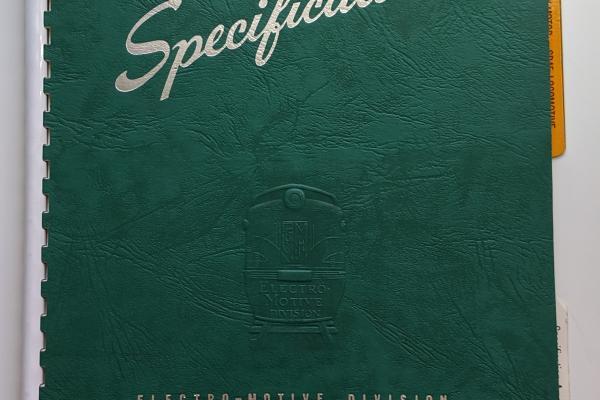 Locomotive Specifications Booklet: EMD SD45 marked EE 200E 1966 Specification 8062 May 15 1967