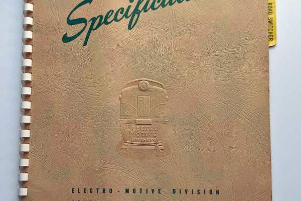 Locomotive Specifications Booklet: EMD GP18 Specification 8042 Sept 15 1960