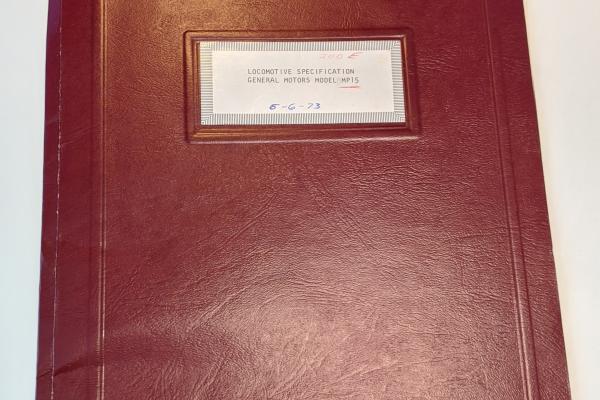Locomotive Specifications Booklet: EMD MP15 Specification Marked 200E 5-6-73