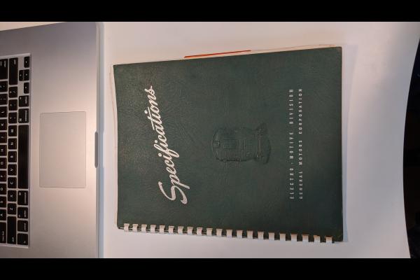 Locomotive Specifications Booklet: EMD GP30 Specification 8046 April 1 1962