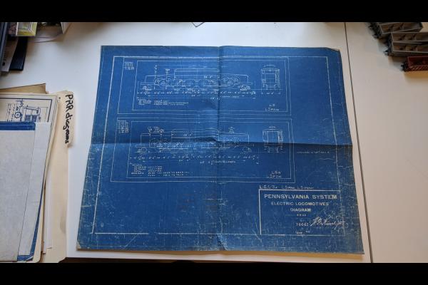 Locomotive Drawing for L-5, L-5A, L-5PAW and L-5PDW locomotives. Drawing E 70663
