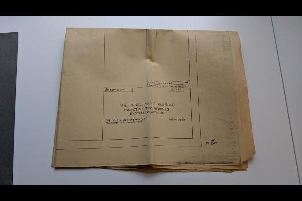 PRR Map of Inductive Trainphones System Locations SC-19