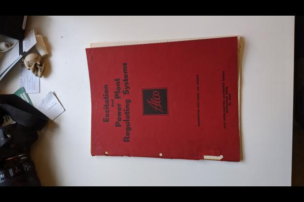 Book of information on Excitation and Power Plant Regulating Systems - Locomotives with Model 244 Engines