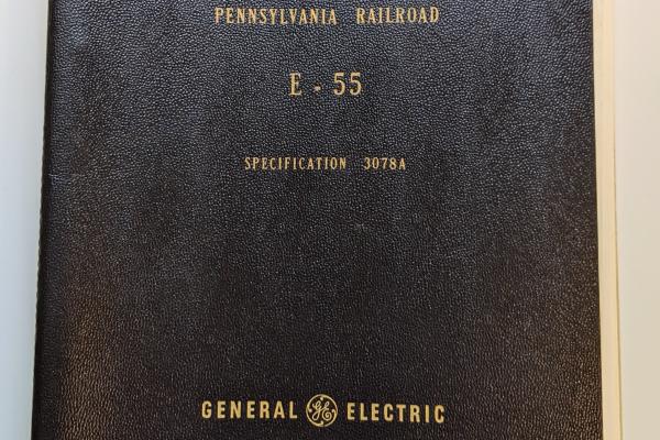 GE Specification 3078A for E-55 Electric Locomotive, PRR Electric Locomotive Replacement Program Presentation and Related Correspondence