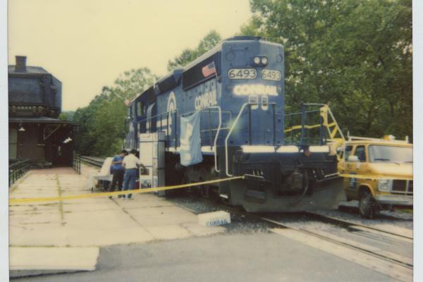 SD40-2 6493 at CNJ station in Bethlehem, PA