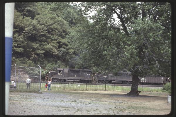 Conrail 2350 at Horseshoe Curve, Altoona PA in 8/83