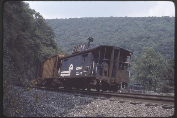 Conrail 23244 at Horseshoe Curve, Altoona PA in 8/83