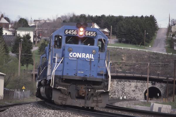 Conrail 6456 in Gallitzin PA on 5/4/89