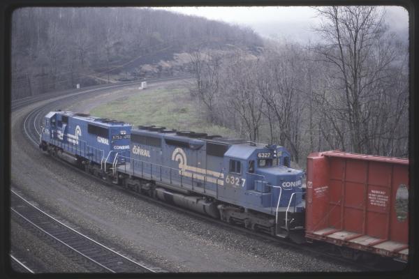 Conrail 6327 in Altoona PA on 5/5/89