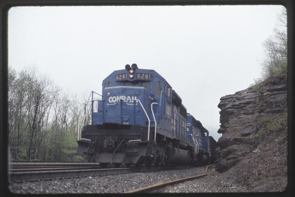 Conrail 6281 in Altoona PA on 5/6/89