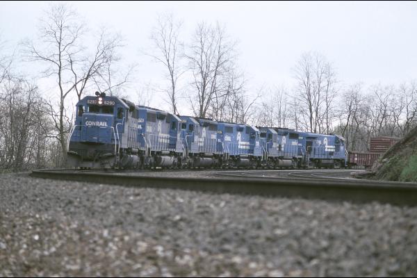 Conrail 6290 at MG Tower, Altoona PA on 5/6/89