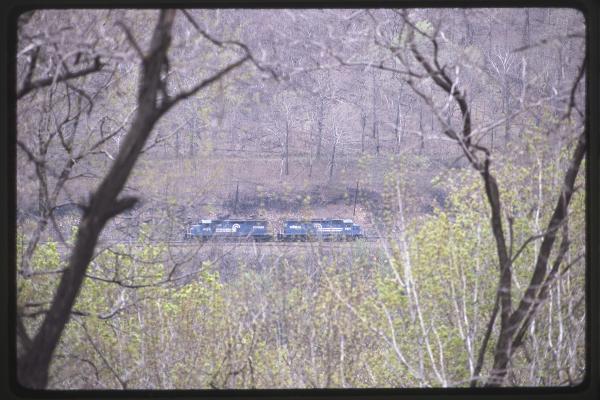 Conrail 6291 at MG Tower, Altoona PA on 5/6/89