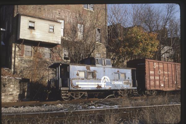 Conrail 24023 in Easton PA on 12/88