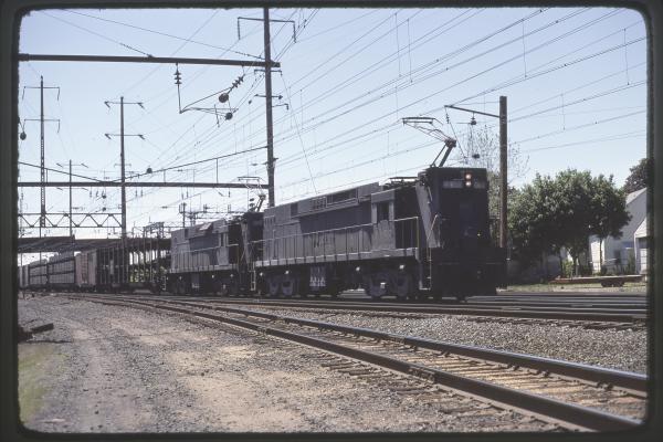 Conrail 4458 in Monmouth Junction NJ on 5/15/77