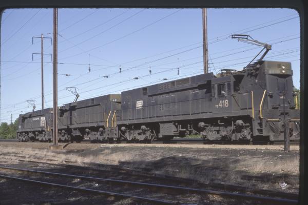 Conrail 4418 in Monmouth Junction NJ on 5/15/77