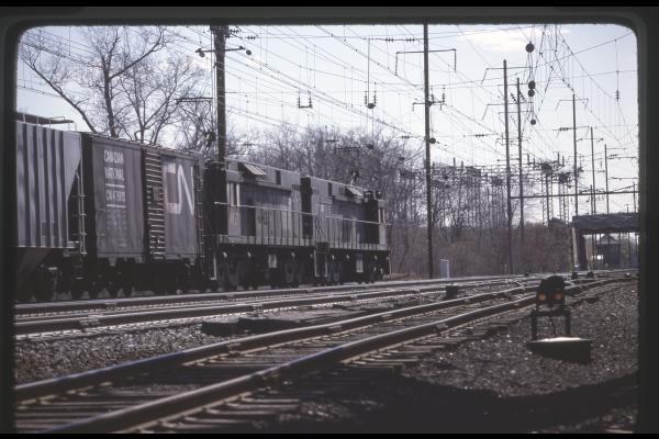 Conrail 4457 in Monmouth Junction NJ on 4/22/78