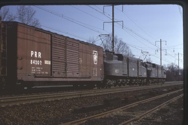 Conrail 4857 in Monmouth Junction NJ on 4/22/78