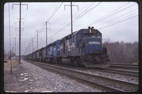 Conrail 3233 in Monmouth Junction NJ on 3/30/80
