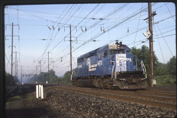 Conrail 6473 in Monmouth Junction NJ on 8/90