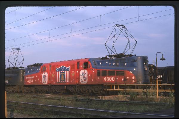 Conrail 4800 in Morrisville PA on 6/27/76