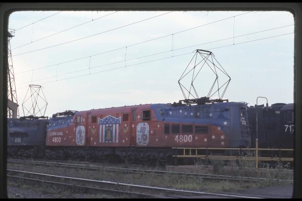 Conrail 4800 in Morrisville PA on 6/27/76