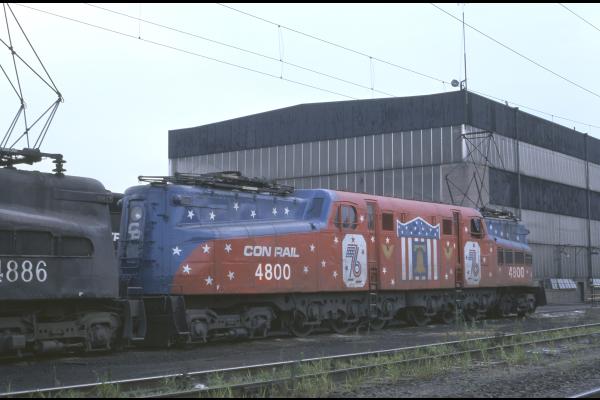 Conrail 4800 in Morrisville PA on 6/27/76