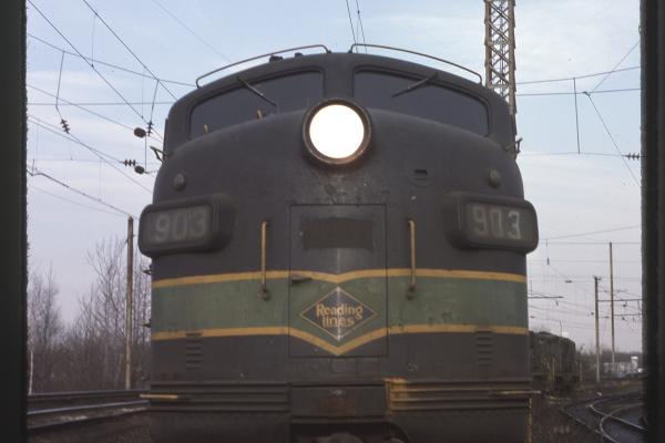 Conrail 903 in Morrisville PA on 2/26/77