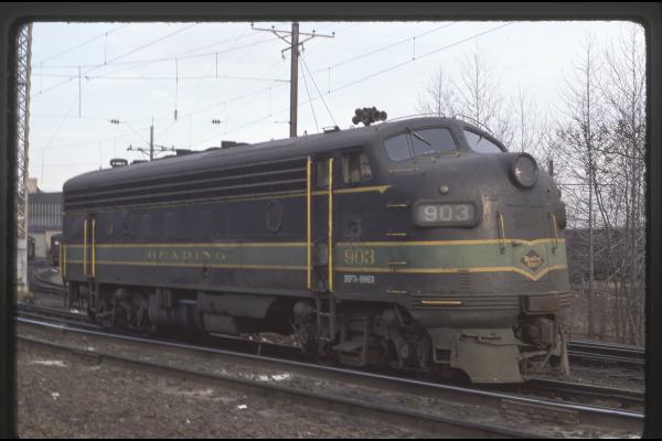 Conrail 903 in Morrisville PA on 2/26/77