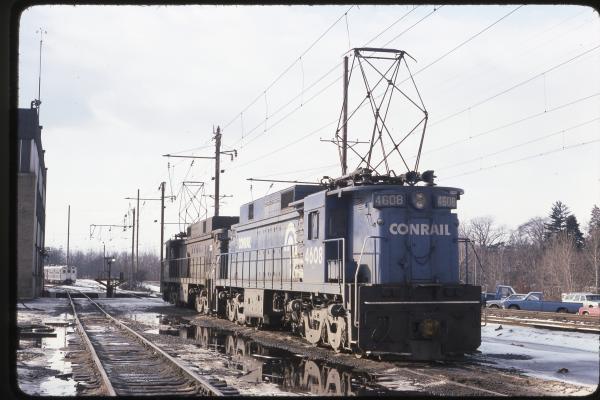 Conrail 4608 in Morrisville PA on 1/18/78