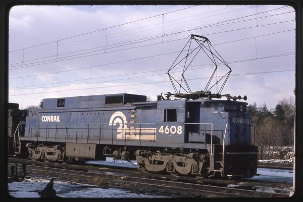 Conrail 4608 in Morrisville PA on 1/18/78